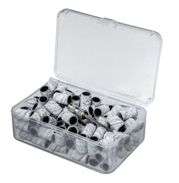 100 x OPASKA ŚCIERNA ZEBRA NAKŁADKA 8 mm W PUDEŁKU + NOŚNIK