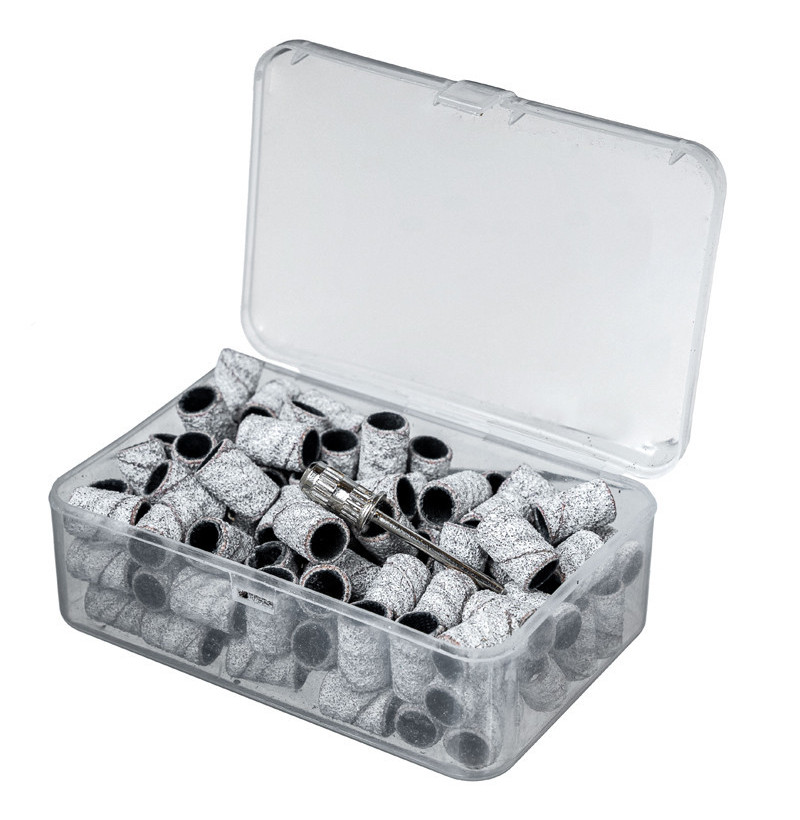 100 x OPASKA ŚCIERNA ZEBRA NAKŁADKA 8 mm W PUDEŁKU + NOŚNIK